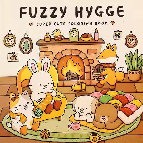 Little Corner: Coloring Book For Adults And Teens Super Cute Designs Of Cozy Hygge Spaces For Relaxa