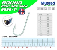 MUSTAD Kail Pancing Kotak ROUND BENT SEA HOOK 2335-TI UltraPoint Technology Extra Strong Kail Kotaka