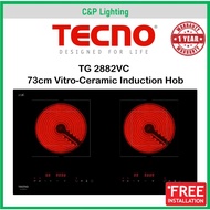 Tecno 73cm Vitro-Ceramic Induction Cooker Hob TG2008VC