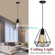 PAKET KOMPLIT SIAP PASANG KAP LAMPU GANTUNG LAMPU DIAMOND PENDANT - LAMPU HIAS CAFE