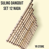 alat musik suling dangdut 1 set suling bambu 12 biji suling