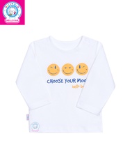 Áo nút vai trắng tay dài AL0013 (Hình in ngẫu nhiên) - HELLO BB