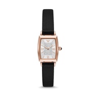 Eporio ARMANI นาฬิกาข้อมือผู้หญิงของแท้AR11149/AR11405/AR11406/AR11407/AR11408ควอตซ์สายหนังสีดำลูกบา