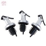 [WETK] 3pcs Stainless Steel  Bottle Stopper Liquor Bottle Pourer Stopper Dispenser  VN