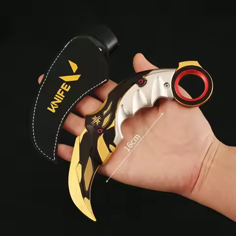 16CM Valorant Weapon Champions Karambit Claw Knife Game Metal Model Sword Weapon Peripheral Accessor