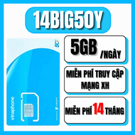 ( 1 TỶ GB INTERNET ) SIM VINA 5G GÓI 14BIG50Y KHÔNG GIỚI HẠN DATA SỬ DỤNG TRỌN GÓI 14 THÁNG KHÔNG PH