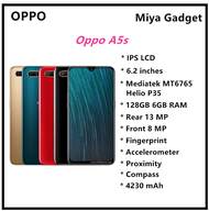 Oppo A5s (6GB RAM + 128GB ROM) 6.2 Inch 13MP LTE - 1 Year Warranty Original SmartPhones Free Full SET
