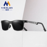 Aluminum-magnesium square mixed-color fashionable polarized sunglasses Men's Sports Cycling Retro-st