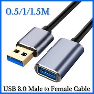 0.5米 USB3.0 延長線 3.0 公對母 鋁合金電腦滑鼠鍵盤 U盤介面延長線 手機充電延長線