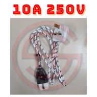 (1 PCS)10A 250V Cable Butterfly Electric ovenette round oven bulat power cable cord -1.5M