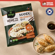 CJ Bibigo Korean Pork & Vegetables Dumplings, Mandu 돼지고기와 야채 만두, Imported, Ready To Eat [500g]
