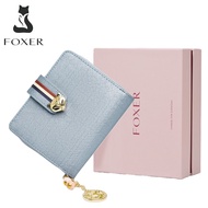 FOXER Women Leather Wallet Small Bifold Wallet Mini Wallet Card Holder