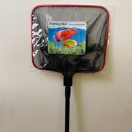 Fishing Net with retractable handle 16inch - 40cm (Aluminium Square Koi Fish Net) 渔网