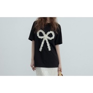 พร้อมส่ง สินค้าลิขสิทธิ์แท้ IRIS FASHION IS72357 Party bow shirt เสื้อยืดแฟชั่น ลายโบว์ หรูหรา ใส่เท