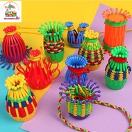Knitting materials CNY II 8-piece basket knitting set II Rope toy II Preschool toys II Skill skills