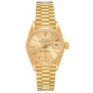 Rolex Rolex President Datejust (Reference 69178). A yellow gold automatic wristwatch with date. 1989