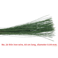Handmade DIY Crochet Flower Paper Wrapped Green Iron Wire 26 Gauge Flower Art Material Light Green C