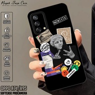 Softcase Oppo A74 / A95 4G - Case Oppo A95hp / A74 4G Aesthetic Motif - Silicone Oppo A95hp - Case O