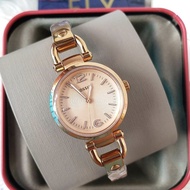 Fossil ES3268 Georgia Chic Watch with Rose Dial and Rose Gold Stainless Steel Strap - Ladies Watch