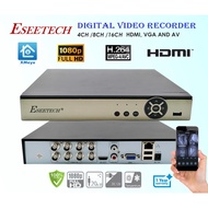 ESEETECH 8CH CCTV 4CH / 8CH / 16CH DIGITAL VIDEO RECORDER (DVR) CCTV 8 CHANNEL DVR XMEYE DVR