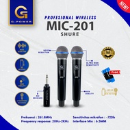 Mic Wireless 201 Shure G-Power dapat 2 Mic Original Termurah Mic Karaoke