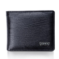 Original Men's Wallet Branded Men's Wallet Imported PU Leather Short Bifold Wallet Men's Bifold Wall