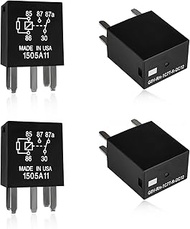 4PCS 5 Pin Power Relay, Multi Purpose Auto Fuel Pump Relay, Standard G8V-RH-1C7T-R-DC12 Standard Ele