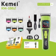 KEMEI เซ็ทปัตตาเลี่ยน Clipper ตัดแต่งทรงผม หนวด เครา จอน ใช้งานแบบไร้สาย รอบหมุน 9000 rpm รุ่น KM-18