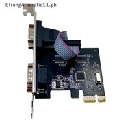 StrongAromatic  1Pcs 232 COM PCI-E PCI For Express Expansion Adapter Car DIY Accessories PCIE To 2 S