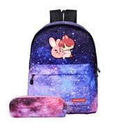 BT-SS Ba Lô Nữ Cặp Học Sinh In Hình Hoạt Hình Ba Lô Thời Trang Bầu Trời Đầy Sao Đầy Màu Sắc Ba Lô Hộ