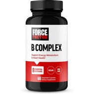 FORCE FACTOR Vitamin B Kompleks kepada, Daya Tahan, Termasuk Vitamin B1, Vitamin B2, Vitamin B3, Vit