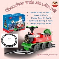 Choo choo train ride on track Cars with rail kereta anak