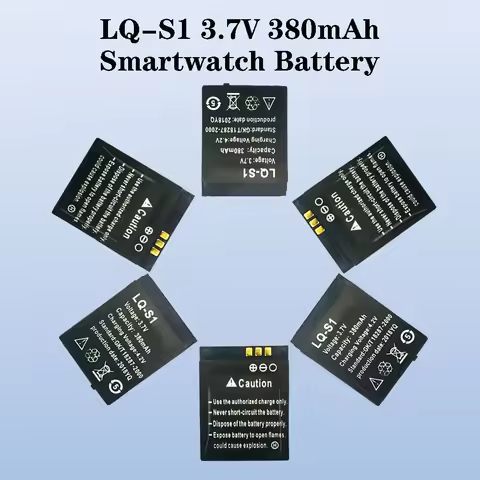 LQ-S1 380mAh 3.7V Smartwatch Lithium Battery Compatible with Smartwatches DZ09 W8 A1 QW09 KSW-S6