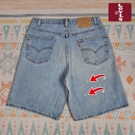 [A36]กางเกงยีนส์Levi's®550™เอวจริง34"ยาวเต็ม22"ผ้าไม่ยืด(ขาเดิม)แบรนด์แท้💯% กางเกงยีนส์ขาสั้นผู้ชาย
