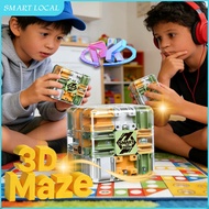 3D Maze Cube Rolling Ball Maze Cube Early Education Puzzle Maze Boosts Hand-Eye Coordination Cube