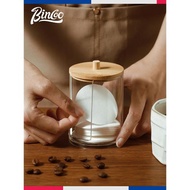 Bincoo意式咖啡濾紙收納盒防塵濾紙盒咖啡機手柄圓形粉碗濾紙通用