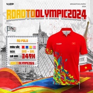 VLOOP Sports Polo Shirt, 2024 Olympic Competition Sports Shirt, Genuine Men's and Women's Table Tenn