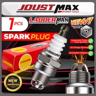 1PC/5PC LADDERMAN BM6A  Spark Plug 3-Sided Mesin Rumput Grass Cutter Motor Brush Cutter Chainsaw Kna