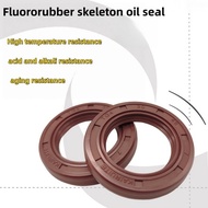FKM Fluorine Rubber Oil Seal with Steel Ring Skeleton, Size ID 40mm x OD 57-75mm x Width 7-12mm