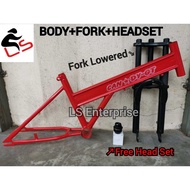 CANDY GT 20" Body Petak Lajak + Lowered Fork(Free Head Set) Frame Bicycle Body Basikal