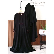 Rufaidah Sisters Outfit By Qonitah Hijab Safar Dress and Hijab Set