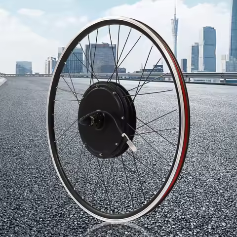 Ebike Conversion Kit for Electric Bike 25'' Front Wheel Electric Bicycle Hub Motor Kit 1200W Electri