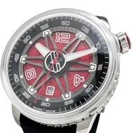 CT43ASS.22-1.11 【BOMBERG】日期顯示 BB-0 鏤空後蓋腕錶 不鏽鋼/橡膠自動機械錶 黑色RED錶盤/黑色橡膠錶帶 男士【二手】