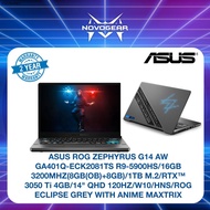 ASUS ROG ZEPHYRUS G14 AW GA401Q-ECK2081TS R9-5900HS/16GB 3200MHZ(8GB+8GB)/1TB M.2/RTX™ 3050 TI 4GB/14" QHD 120HZ/W10/HNS