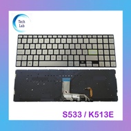 Asus Vivobook S533 S533E S533EA S533F S533FA K513 K513E K513EA K513M K513MA Silver Backlit Laptop Re