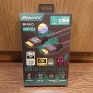 門市全新現貨‼️ Elementz 8K-UHD 8K HDMI CABLE 8K HDMI TO HDMI (UHS HDMI 官方認證) 300cm