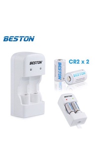 Beston CR2充電器連 2 x Beston CR2 300mAh 充電池