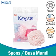 3M Nexcare Busa / Spons Mandi Bubble Shower Puff Bath Sponge Lembut 3M-NS-08