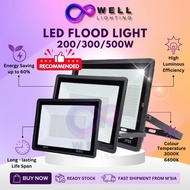 Lampu Kecemasan Banjir Outdoor LED Flood Light 200 300 500W Spotlight Waterproof IP66 Super Bright L
