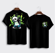 KAOS ATASAN OBLONG DEWASA PRIA/LAKI-LAKI LENGAN PENDEK DISTRO GAMBAR DEPAN BELAKANG KAOS PANDA-761